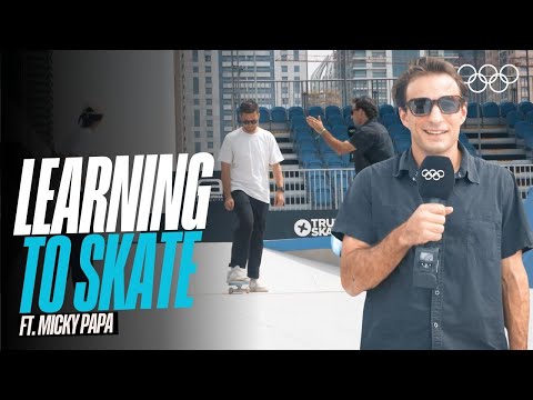Learning to Skate! Ft. Canada's Micky Papa 🇨🇦 🛹  | #Roadtoparis2024