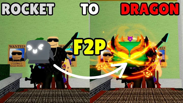 Trading From Rocket to DRAGON COMPLETELY F2P in One Video - Blox Fruits