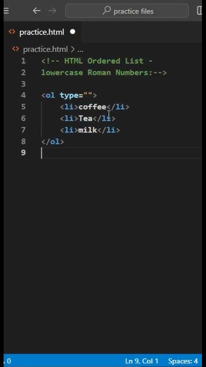 HTML ordered list | #html #coder #code #coding #programming #webdesign ... image.