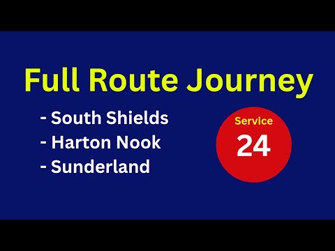 DEV: Full Route Journey | Go North East Bus Route 24 - South Shields To Sunderland | NK15EOL/5419