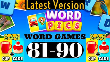 WORD PICS WORD GAME level 81 82 83 84 85 86 87 88 89 90