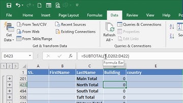 Using Count and Sum with Subtotal Excel