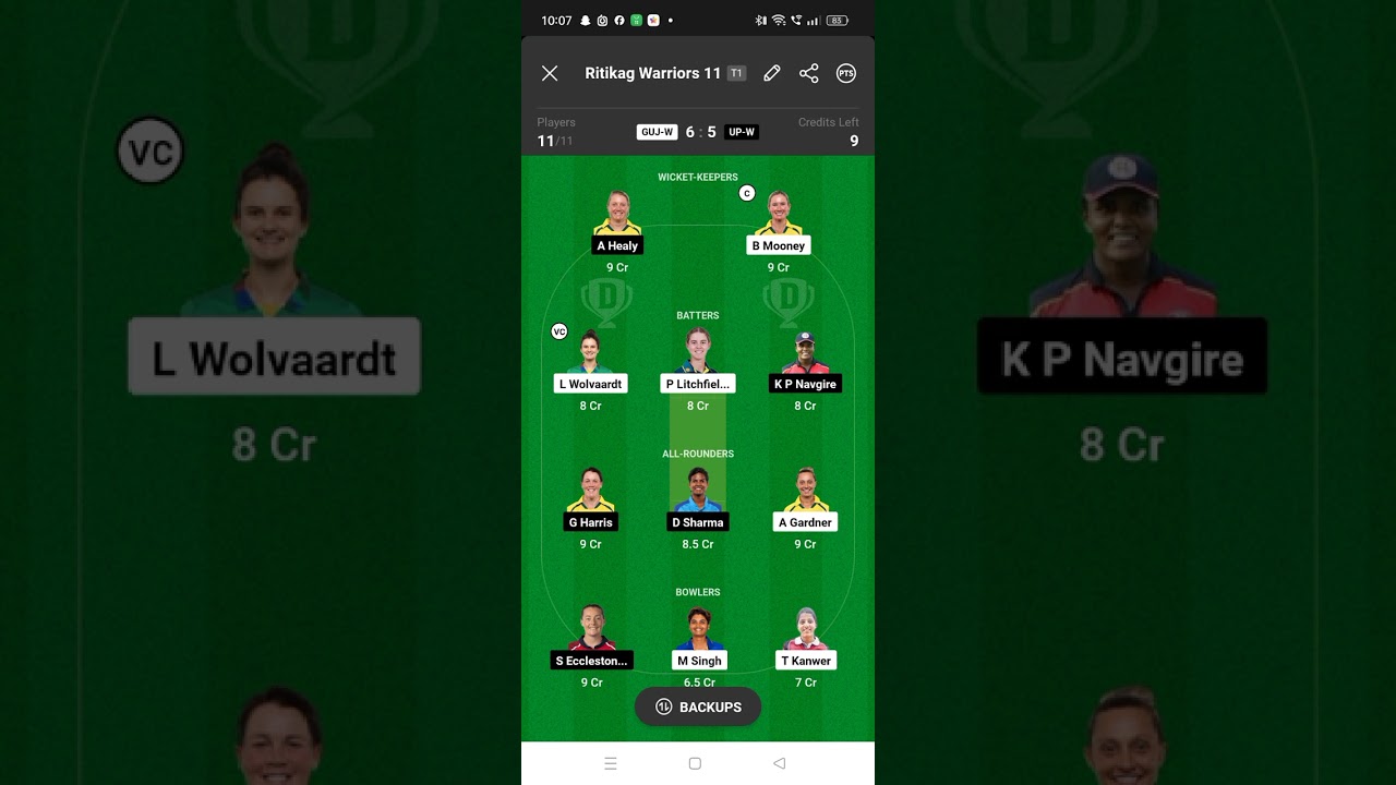 GUJ-W vs UP-W Dream11 Prediction|GUJ-W vs UP-W Dream11|GUJ-W vs UP-W Dream11 Team|