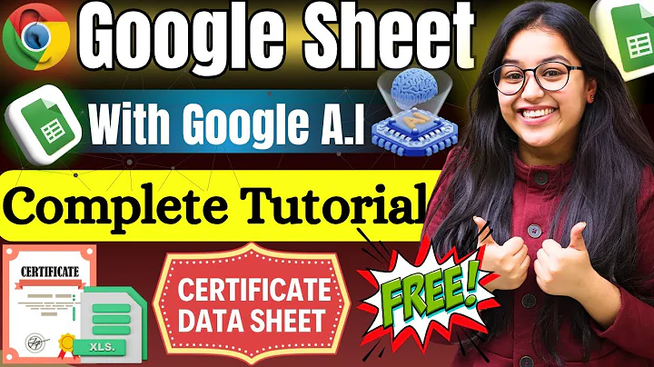 ✅Zero to Hero in Google Sheets 🚀 | Beginner to Advanced Complete Guide 📊 with Google AI 🤖