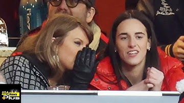 Taylor Swift, Caitlin Clark sit together in suite to watch Chiefs Texans