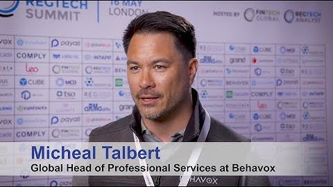 Global RegTech Summit 2024 - Micheal Talbert, Behavox