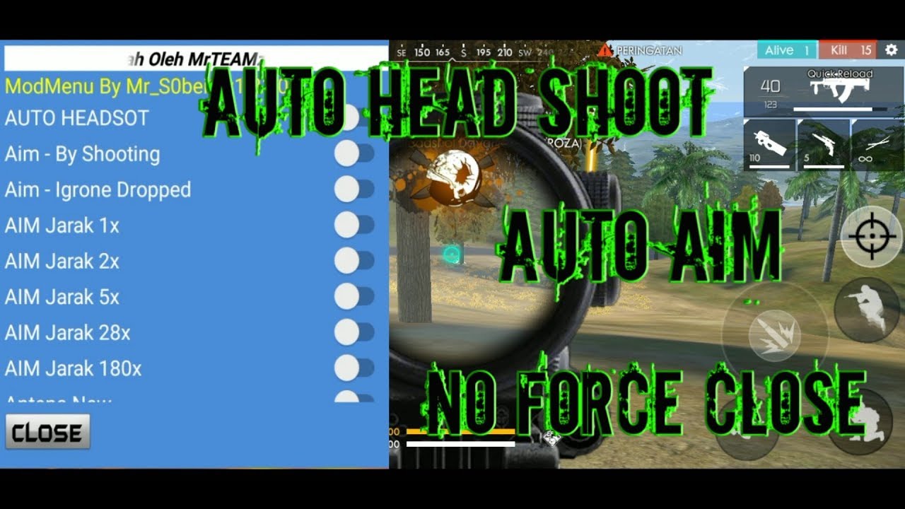 Mod Menu Ffh4x Terbaru Bahasa Indonesia 1 31 1 Unbenned Device Auto Booyah