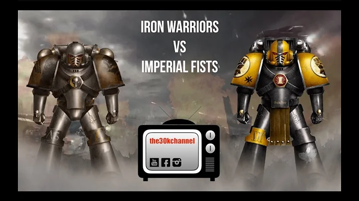 HORUS HERESY BATTLE REPORT - Imperial Fists VS Iron Warriors