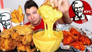 KFC CHICKEN with CHEESE SAUCE • Mukbang & Recipe