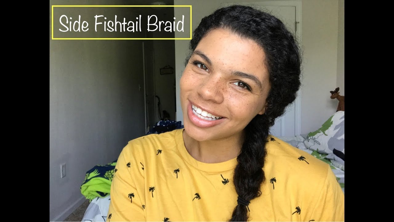 How To Fishtail Braid On Natural Hair Youtube