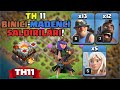 TH 11 CANLI BİNİCİ - MADENCİ SALDIRILARI YAPTIK CLASH OF CLANS