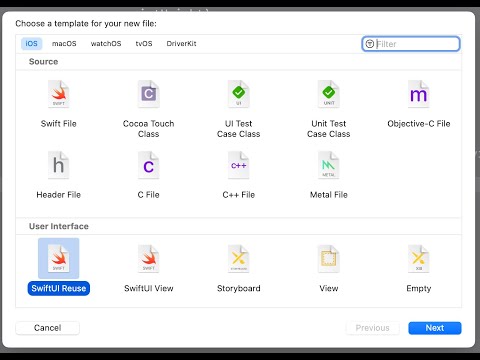Create your custom SwiftUI file template in Xcode