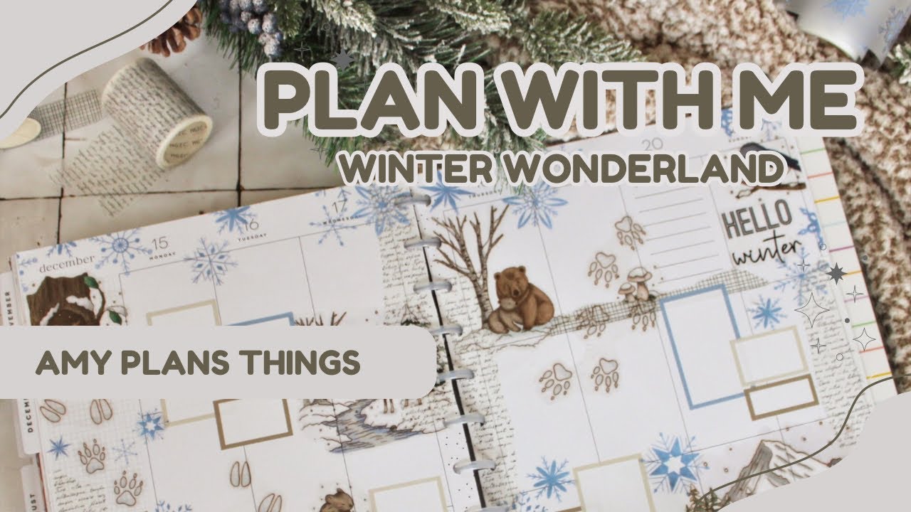 Распаковка, просмотр и планирование вместе со мной | Новая коллекция Amy Plans Things - Winter Wo...