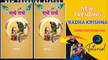 New Trending Status Editing|| Radha Krishna Video Status Tutorial|| alight motion video Editing