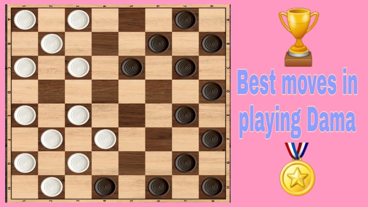 Best Techniques and Moves to win in Dama Game or Checkers 