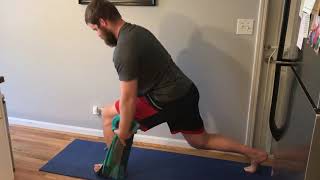 Towel ISO Split Squat-3 position