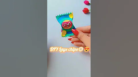 DIY Lay's Chips 🫓🥰✨...|| #shorts #viral #youtubeshorts #artandcraft #craft #diy