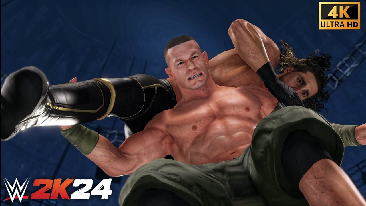 WWE 2k24 Gameplay - 08Prime John Cena Vs 16 Prime Seth Rollins - YouTube