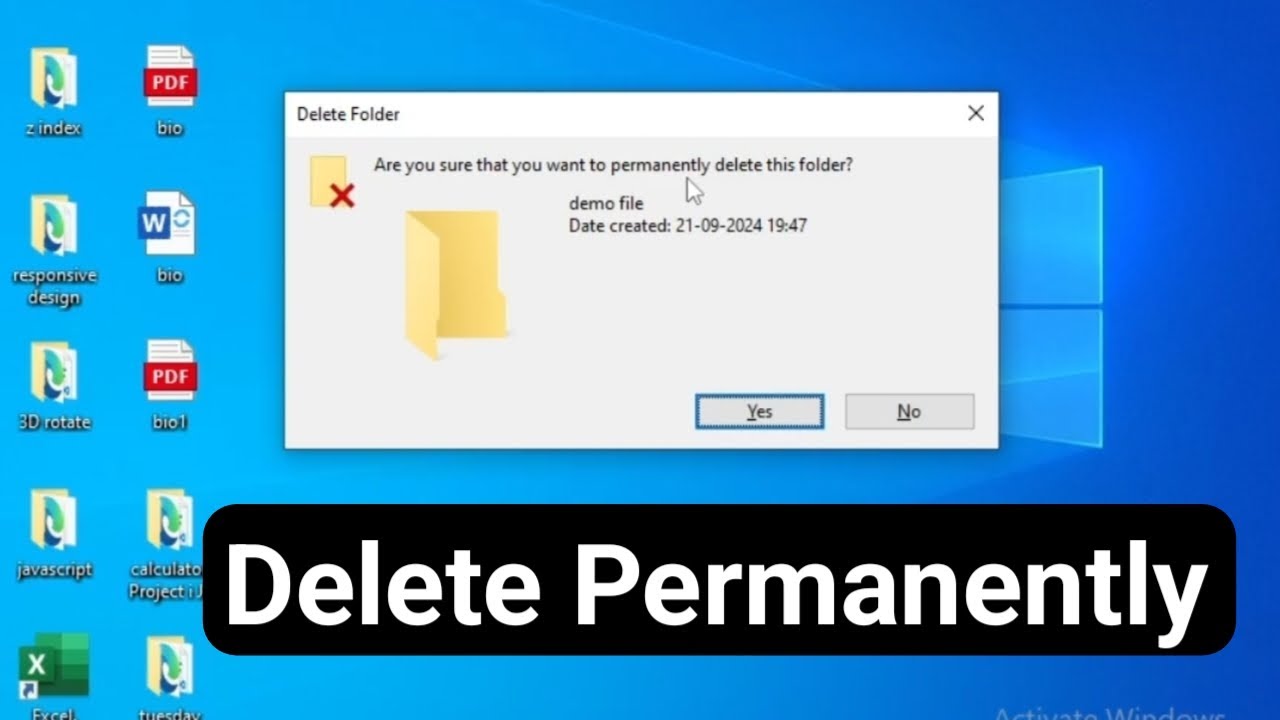 How to Delete a Folder in Windows 10: Quick & Easy Guide | Folder ...