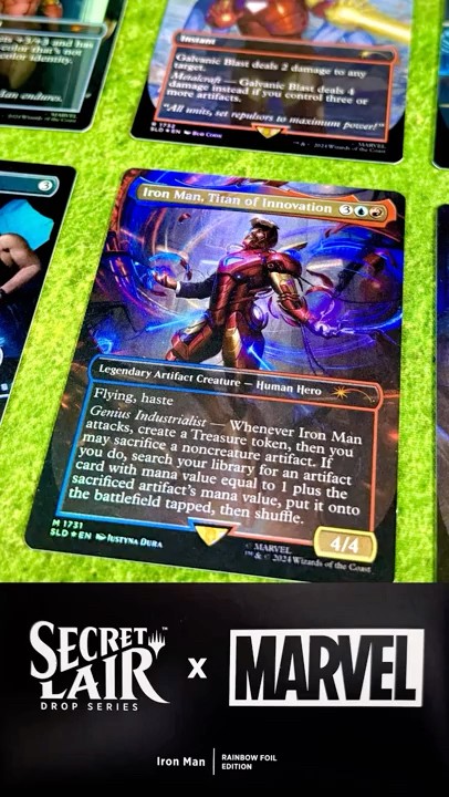 Magic the Gathering IRON MAN Secret Lair Drop Series - Rainbow