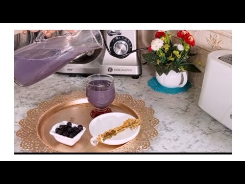 عصير التوت البري توت العليق طبيعي صحي ومنعش