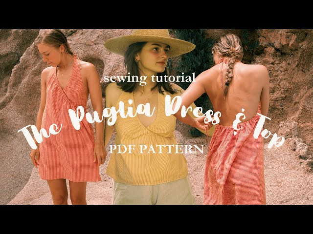 halter wrap dress pattern Halter Neck Maxi Dress Women's PDF Sewing Pattern main image 1