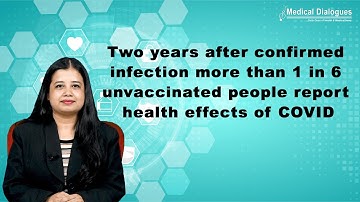 Two years after confirmed infection more than 1 in 6 unvaccinated people report health effects.