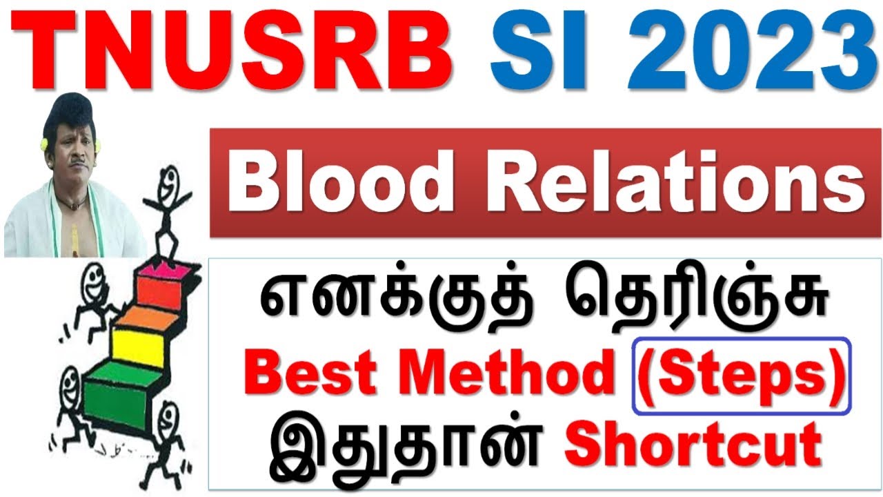 எனக்குத் தெரிஞ்சு Best method இதுதான் || Blood Relations செம Shortcut || TNPSC, TNUSRB SI & PC