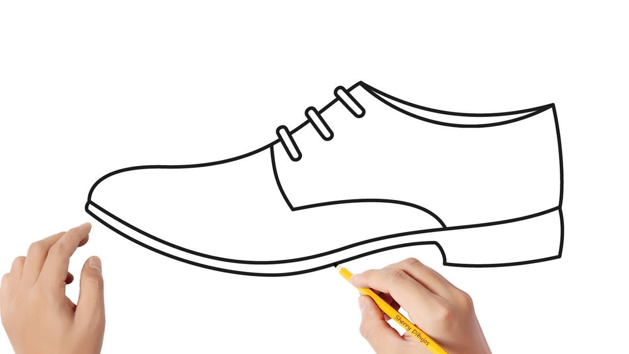 Cómo dibujar un zapato de hombre | Dibujos sencillos - thptnganamst.edu.vn