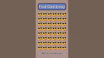 Find Odd Emoji 2 #emojichallenge #shorts #shortsfeed #emojiquiz #findout #quizgame