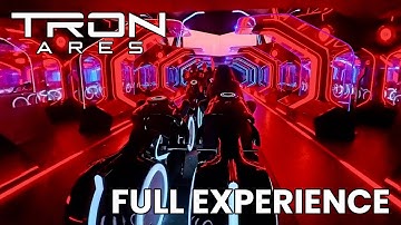 Tron Lightcycle Run with New Red Lighting! Tron Ares Overlay Now at Magic Kingdom | On-Ride POV