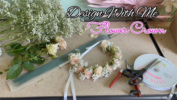 Flower Crown DIY: How to Make a Flower Crown - Sara Laughed