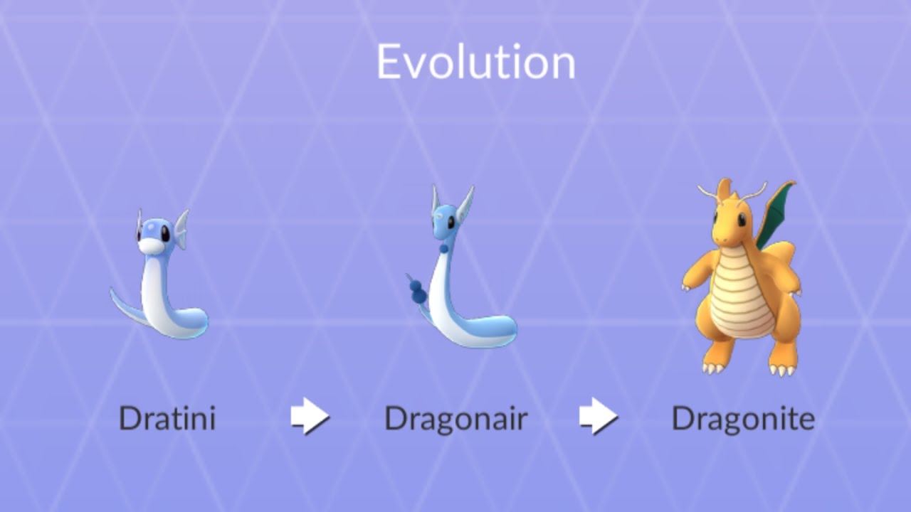 Pokemon Dragonite Evolution Chart