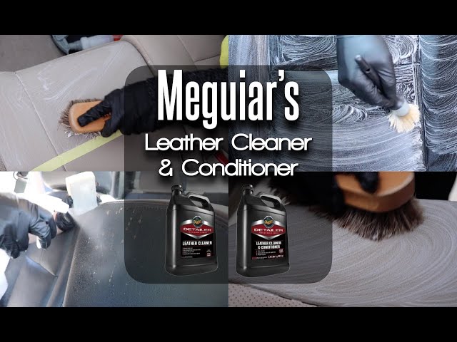 MEGUIAR'S  D180 Leather Cleaner & Conditioner 12 oz Bottle – Car