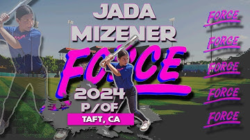 2024 Jada Mizener Pitcher and Outfield, Softball Skills Video - Fresno Force