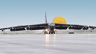 B-52H Stratofortress Bombers Land and Take Off at Joint Base Elmendorf-Richardson, Alaska