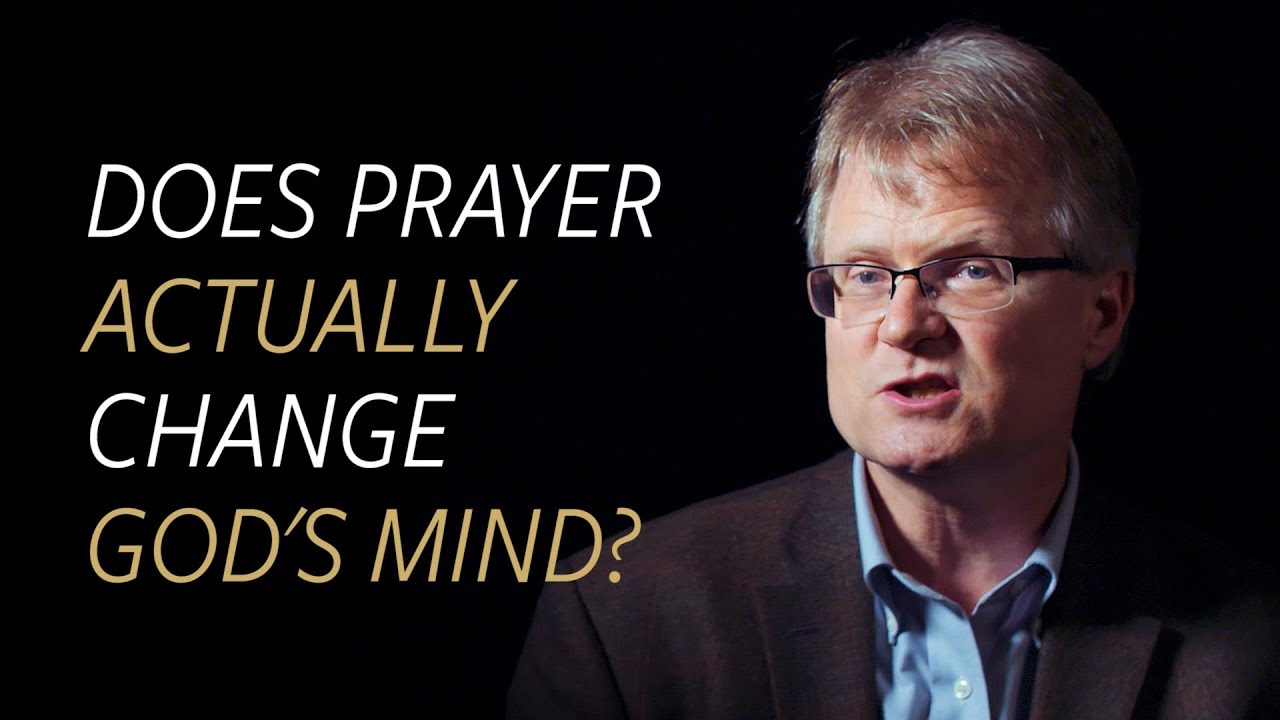 Does prayer actually change God's mind?
