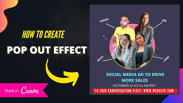 How To Create Pop Out Design New Canva | Canva Design Tutorial