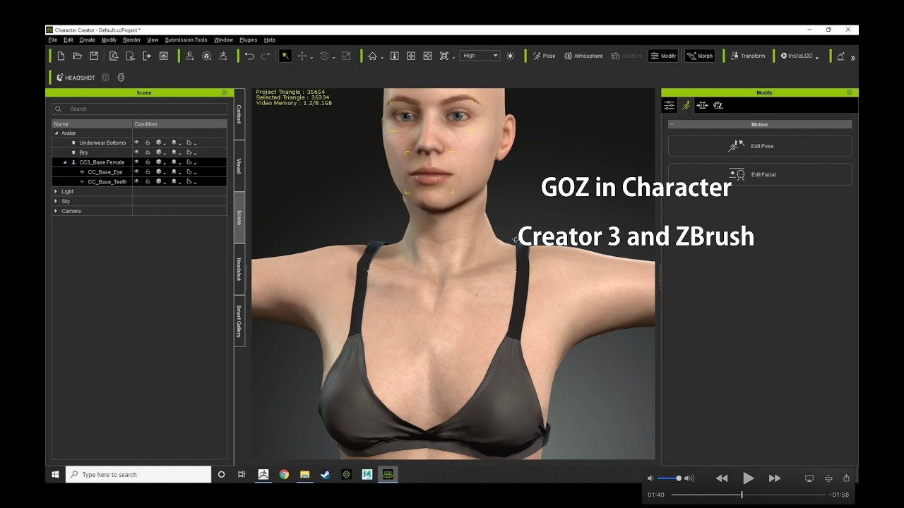 goz character creator zbrush symatry