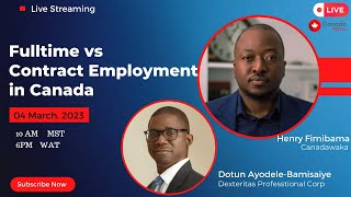 Full Full-Time vs Contract Employment in Canada News
