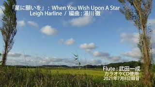 星に願いを: When You Wish Upon A Star/Leigh Harline :編曲 湯川 徹/Flute:武田一成/カラオケCD使用/2021年7月8日録音