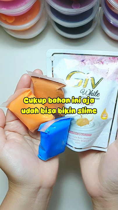 PAKE SABUN UDAH BISA BIKIN SLIME #carabuatslime #shorts