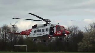 Helicopter Arrival and Take Off at Parkwood Springs (Helipad) Sheffield