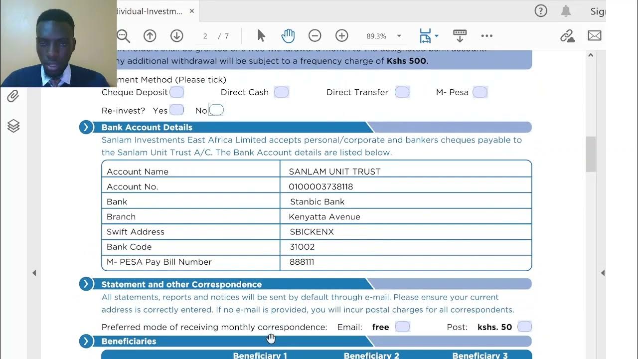 Sanlam Investments Money Market Fund Application Form guide YouTube