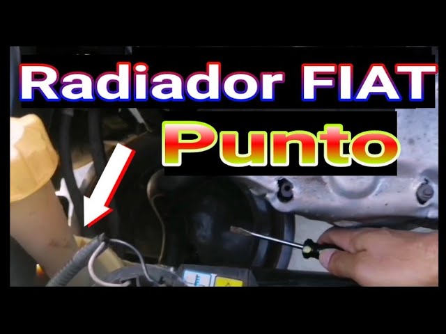 Fiat Punto 55 : Démonter le radiateur et le ventilateur - YouTube