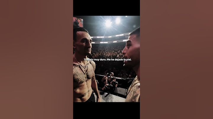 El cara a cara entre Topuria y Holloway.