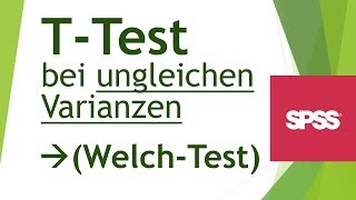 Welch test: T-test with unequal variances in SPSS - Analyzing data in SPSS (38)
