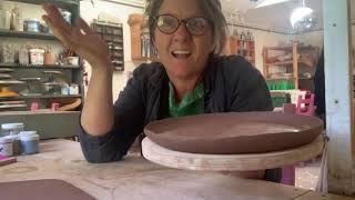 How to make a dinner plate super fast! Home Pottery School - Lockdown learning