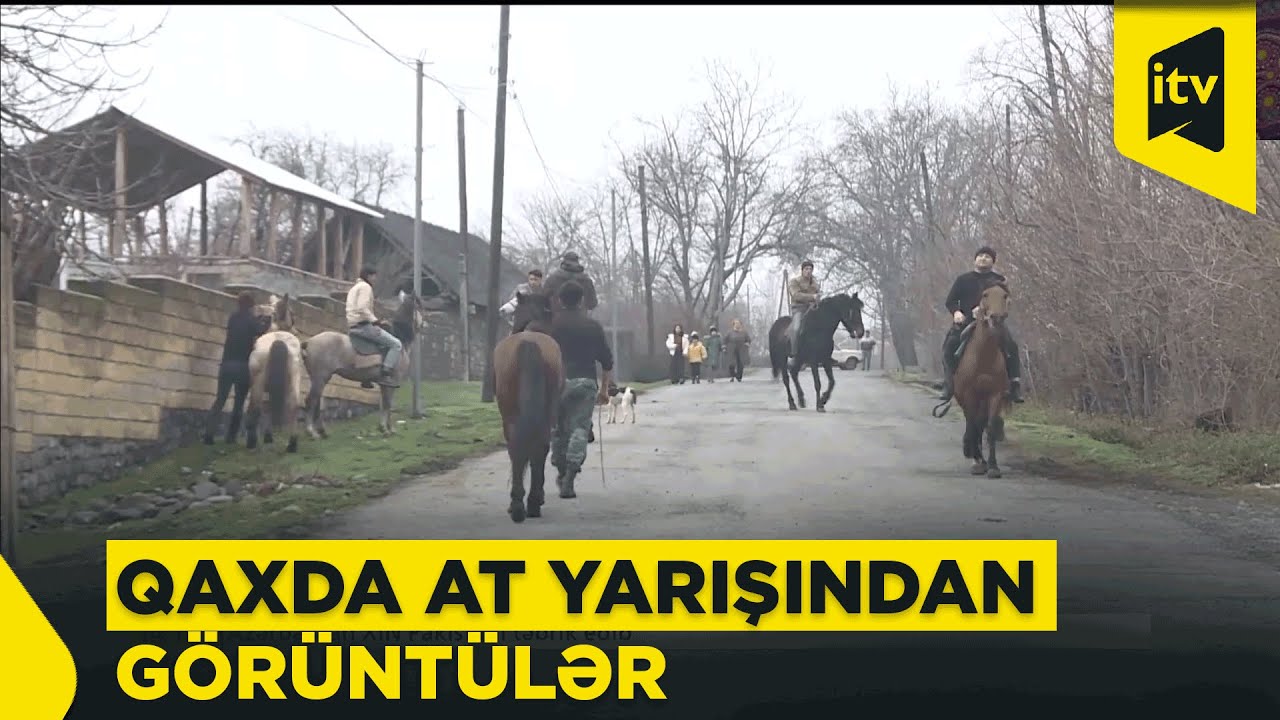 Qaxda Novruz bayramı münasibətilə at yarışı keçirilib