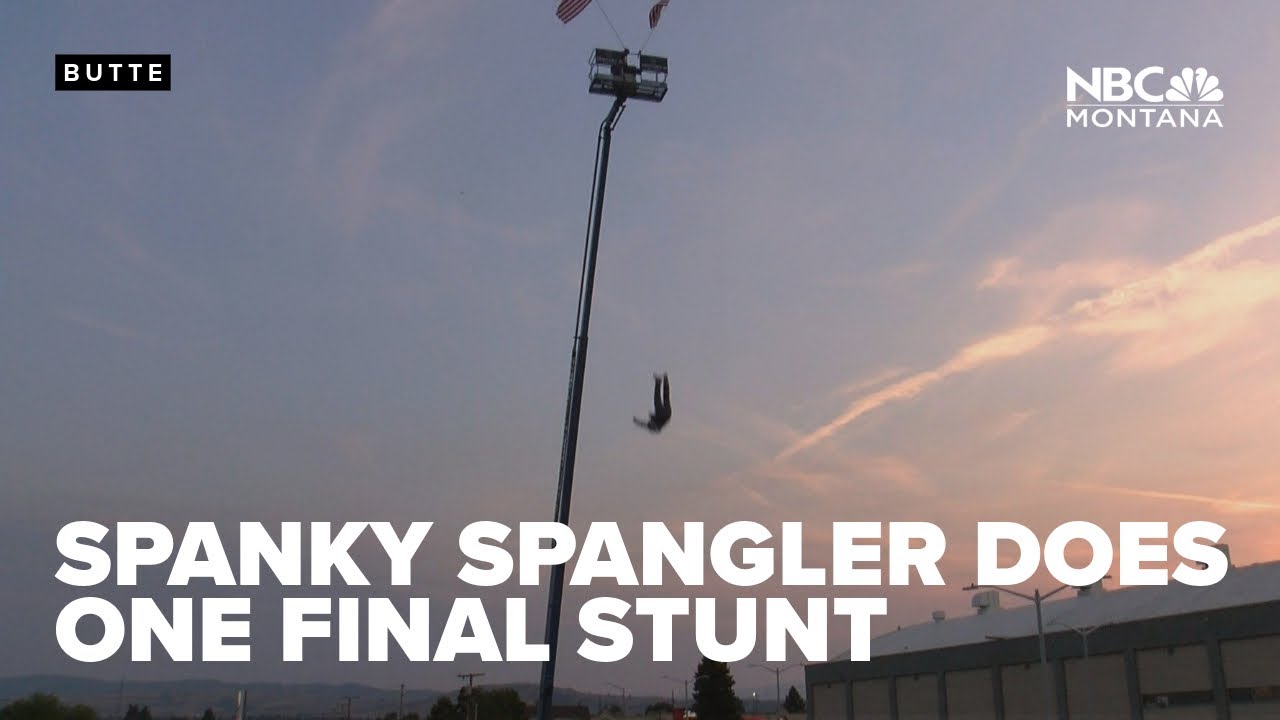 Spanky Spangler delights Butte crowd with one final stunt - YouTube